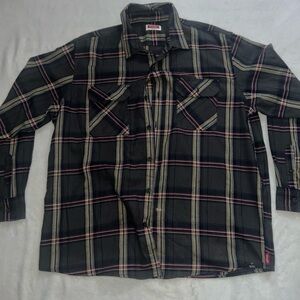 Wrangler Gray and Yellow Plaid Shirt